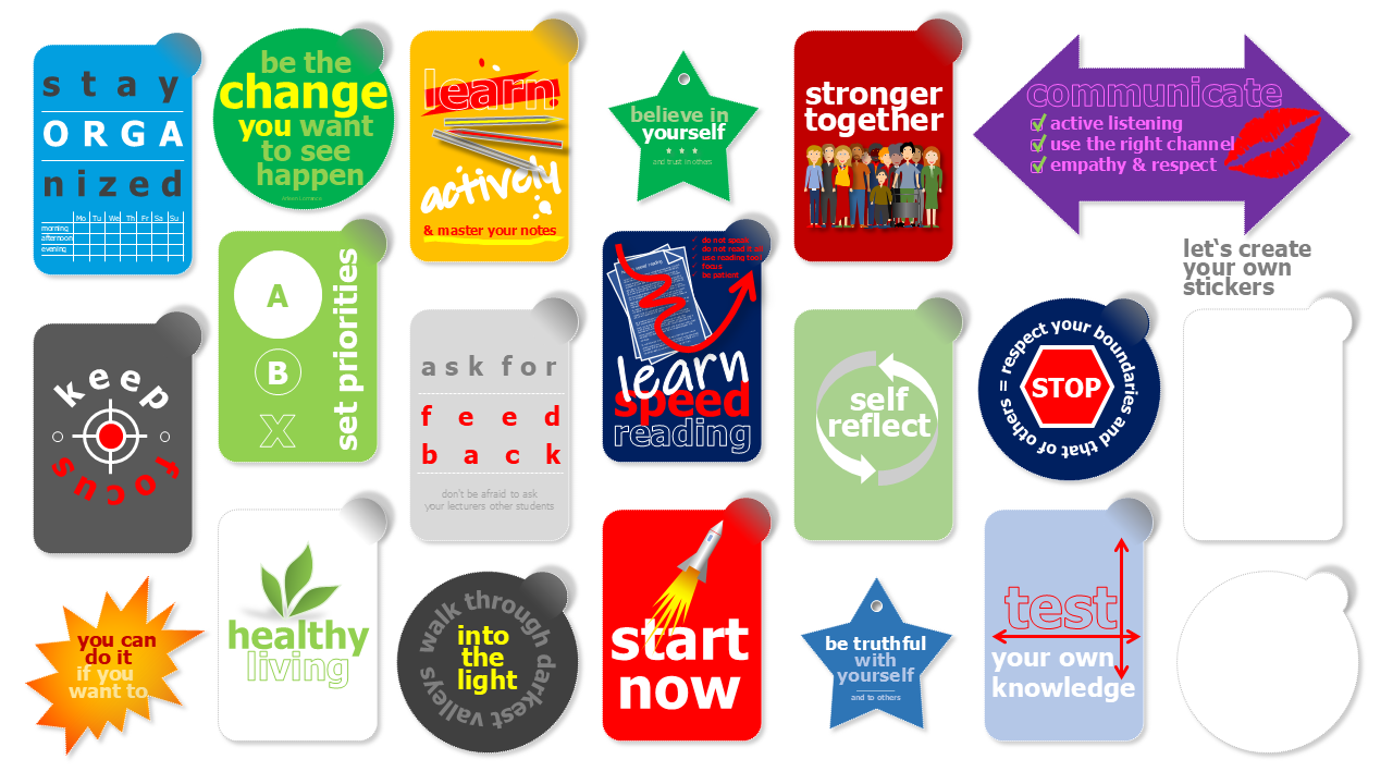 Motivation & Resilience Stickers